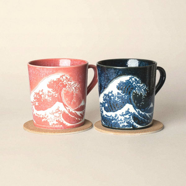 Mug Set - Hokusai Wave Pair