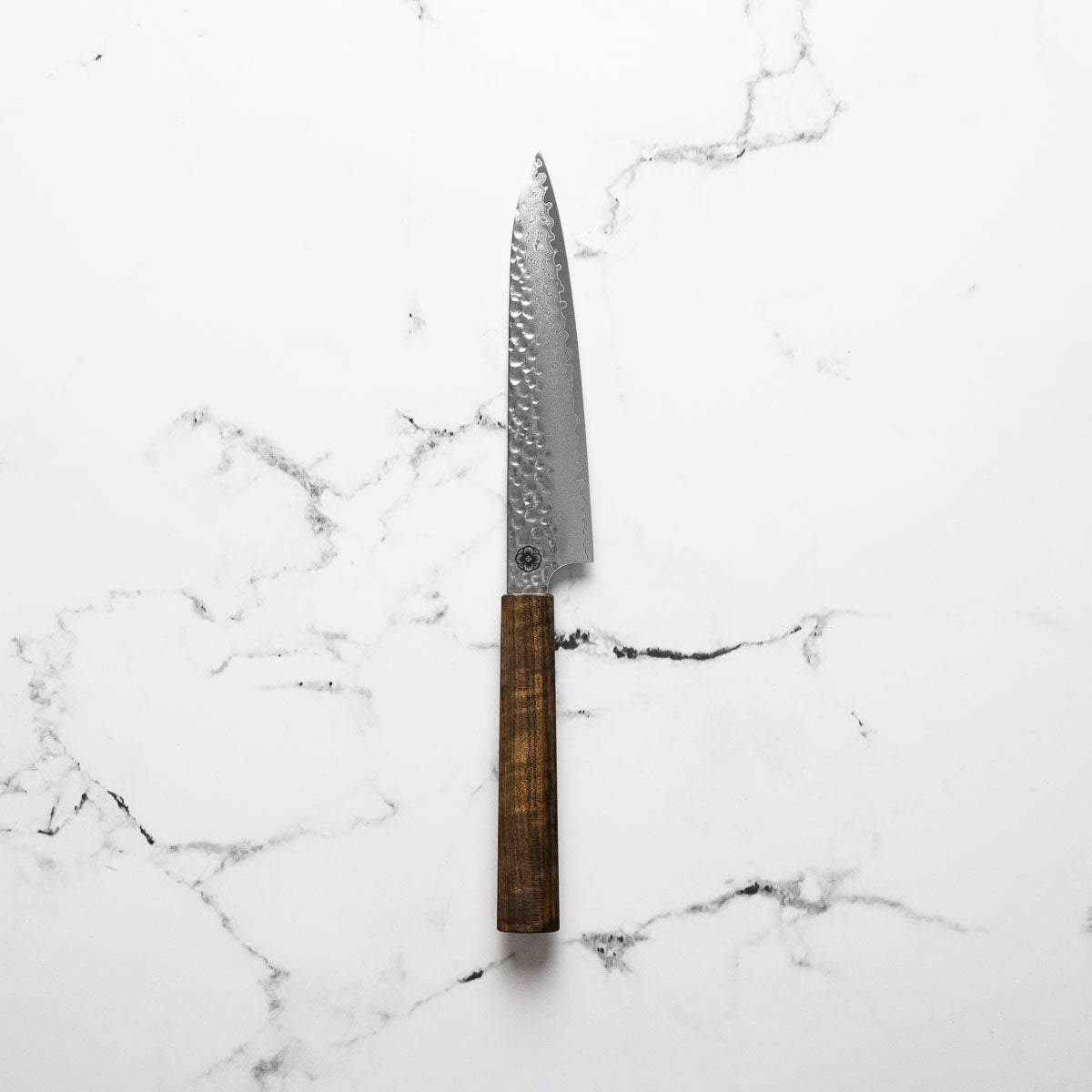 Hajimaru VG10 Tsuchime Damascus Petty 150mm - handle detail