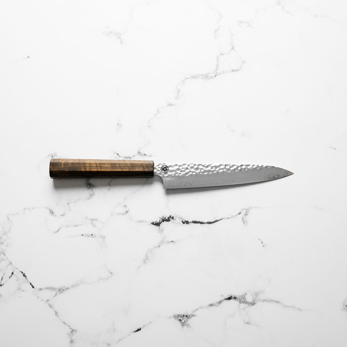 Hajimaru VG10 Tsuchime Damascus Petty 150mm - blade detail