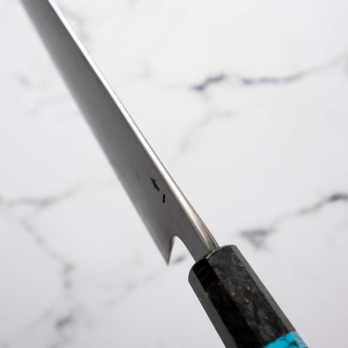 Hatsukokoro Blue 1 Damascus Gyuto 210mm - Turquoise