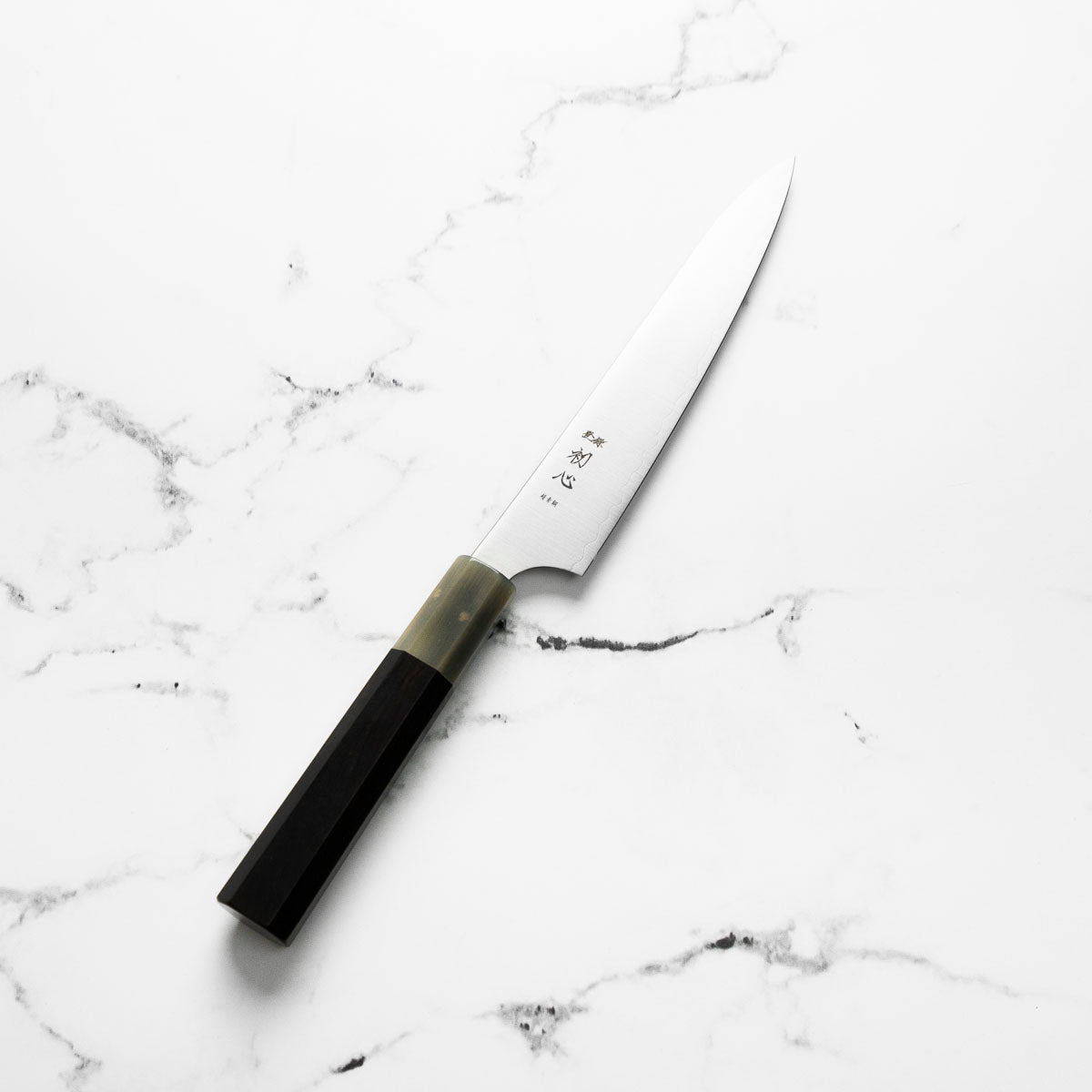 Hatsukokoro Hayabusa Blue Super Petty 150mm - Ebony & Blonde