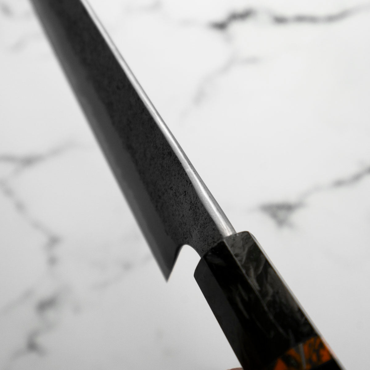 Hatsukokoro Ryusui Blue 2 Damascus Gyuto 210mm - Carbon Fibre