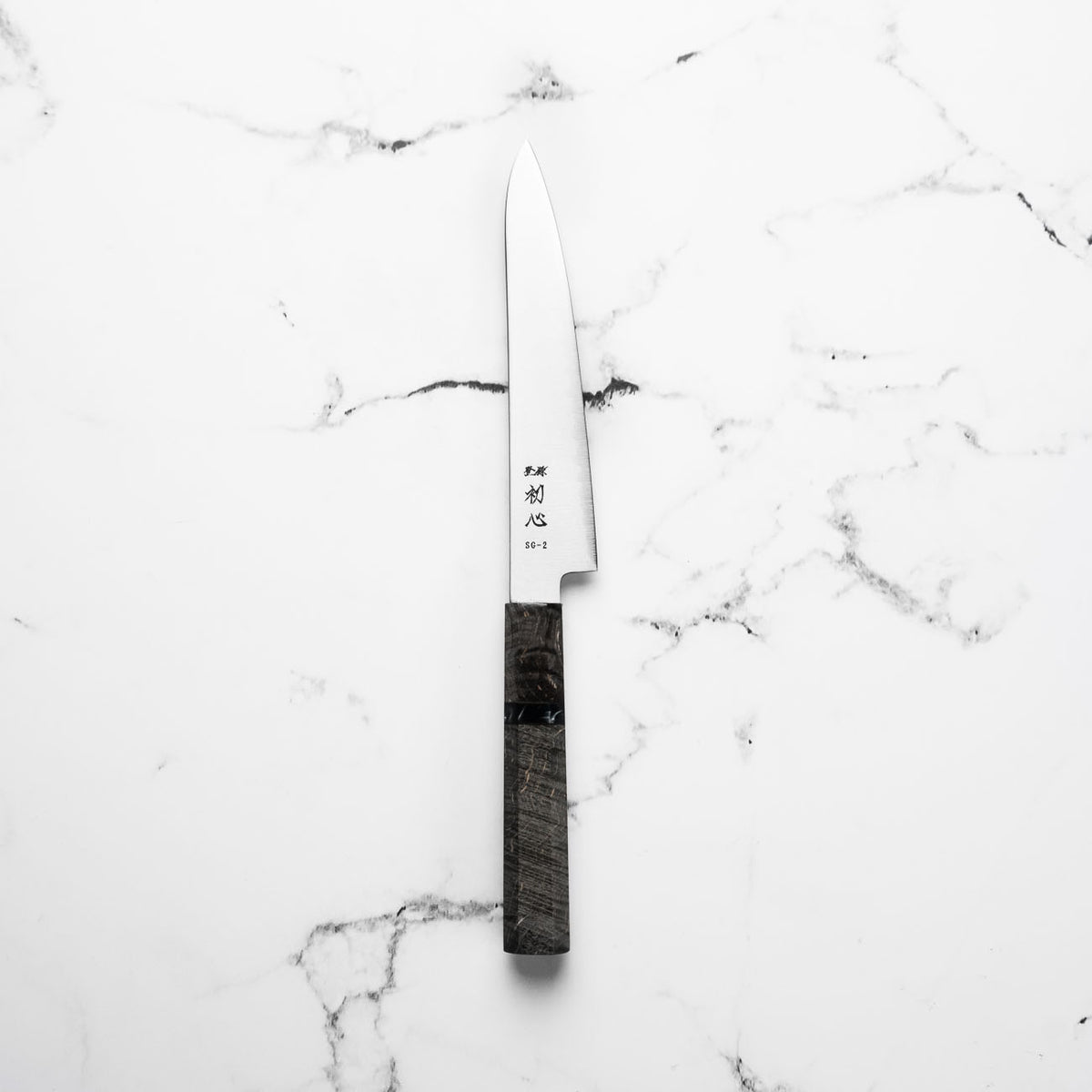 Hatsukokoro Hayabusa SG2 3 Layer Petty 150mm - Dark Maple