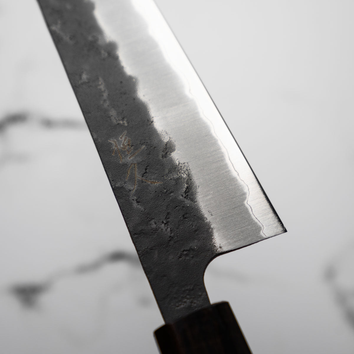 Tsunehisa Kurouchi Blue Super Nashiji Bunka 165mm - Ebony