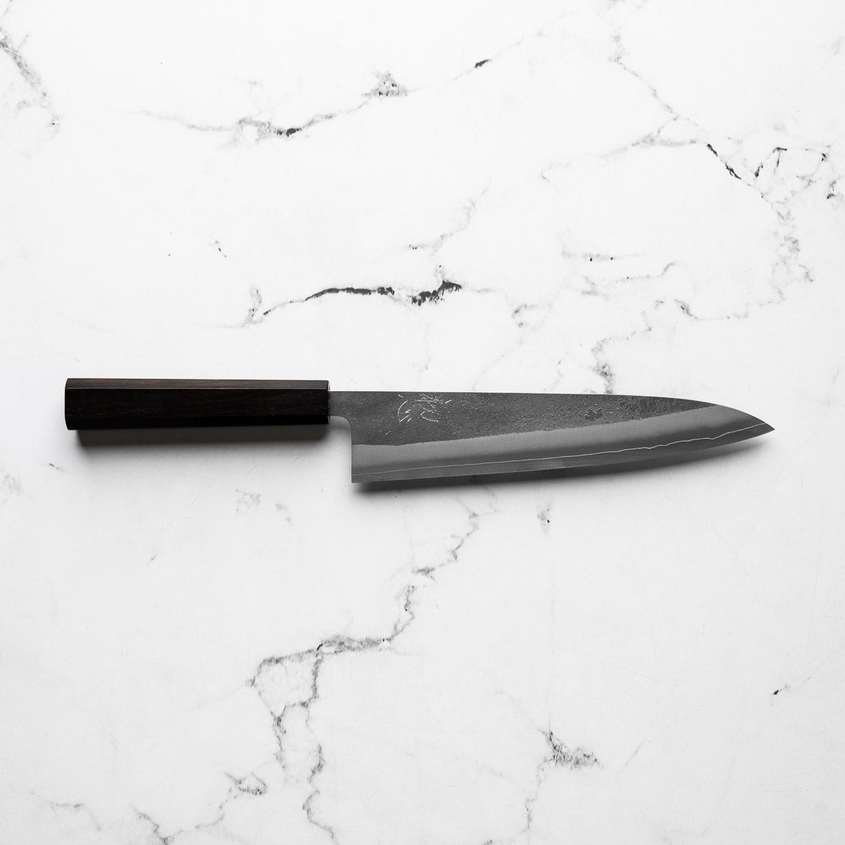 Yoshikane Hamono (Hatsukokoro) SKD Nashiji Gyuto 210mm - Ebony