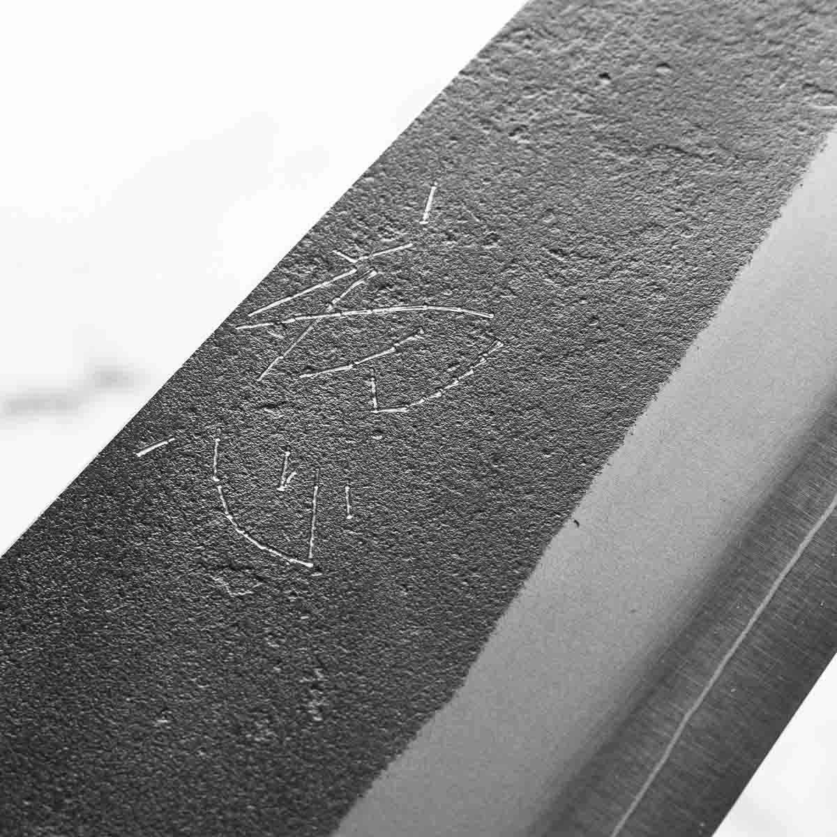 Yoshikane Hamono (Hatsukokoro) SKD Nashiji Gyuto 210mm - Ebony