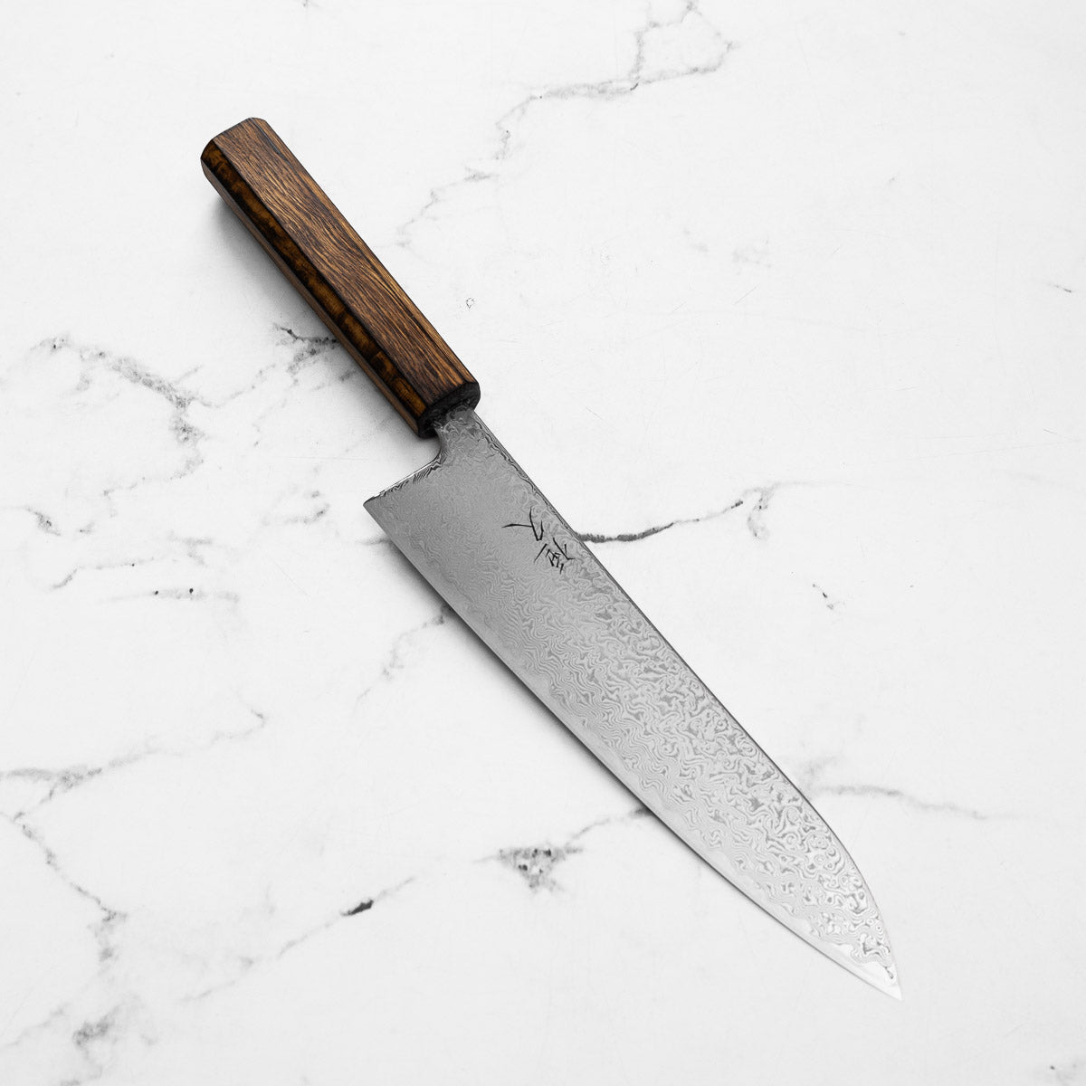 Tsunehisa SRS13 Damascus Gyuto 210mm - Black Oak