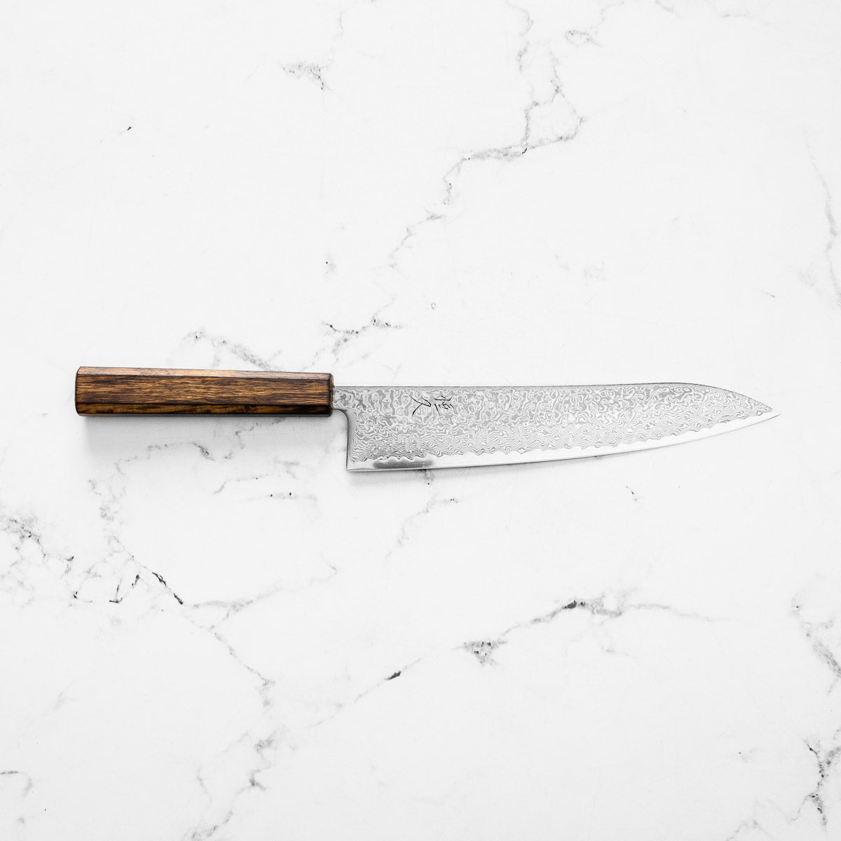 Tsunehisa SRS13 Damascus Gyuto 240mm - Black Oak