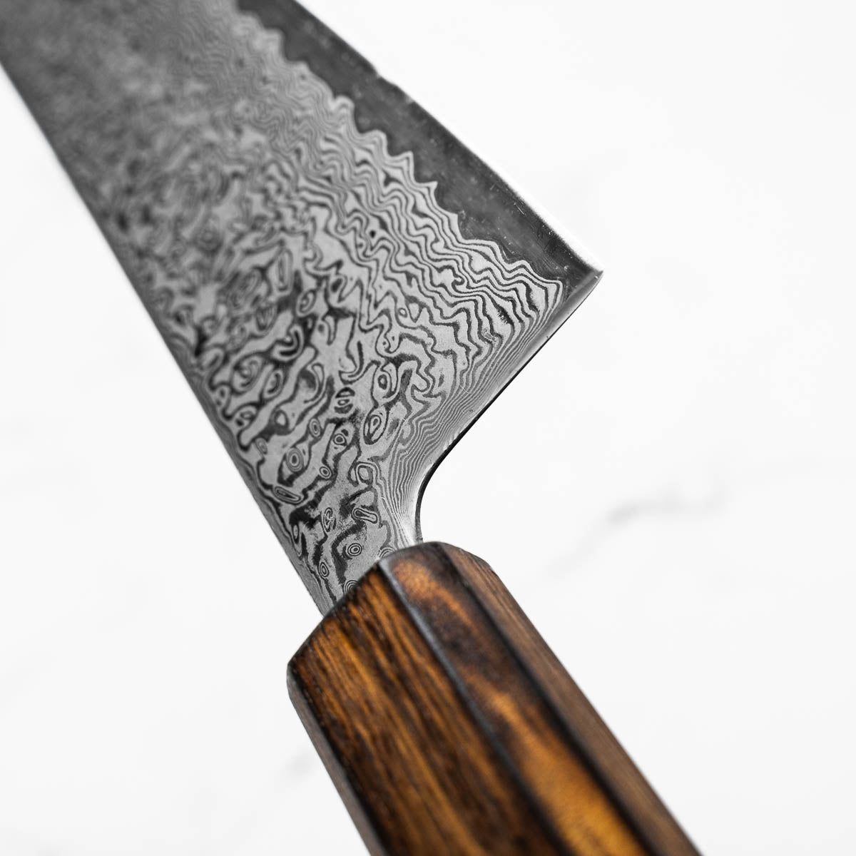Tsunehisa SRS13 Damascus Gyuto 240mm - Black Oak