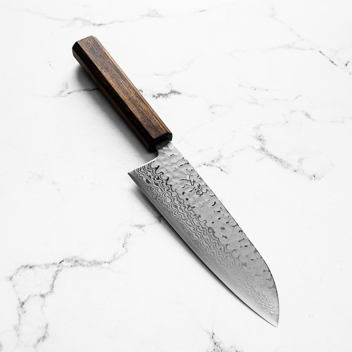 Tsunehisa Ginsan Geppaku Santoku 165mm - Black Oak