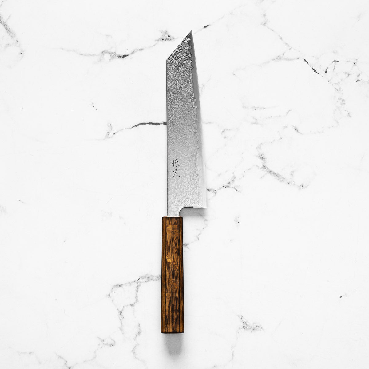 Tsunehisa SRS13 Damascus Kiritsuke 210mm - Black Oak