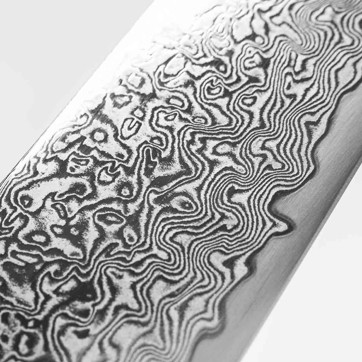 Tsunehisa SRS13 Damascus Kiritsuke 210mm - Black Oak