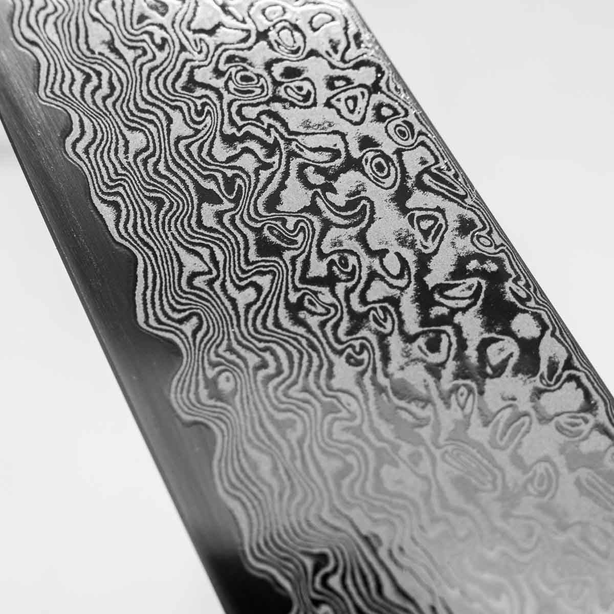 Tsunehisa SRS13 Damascus Kiritsuke 210mm - Black Oak
