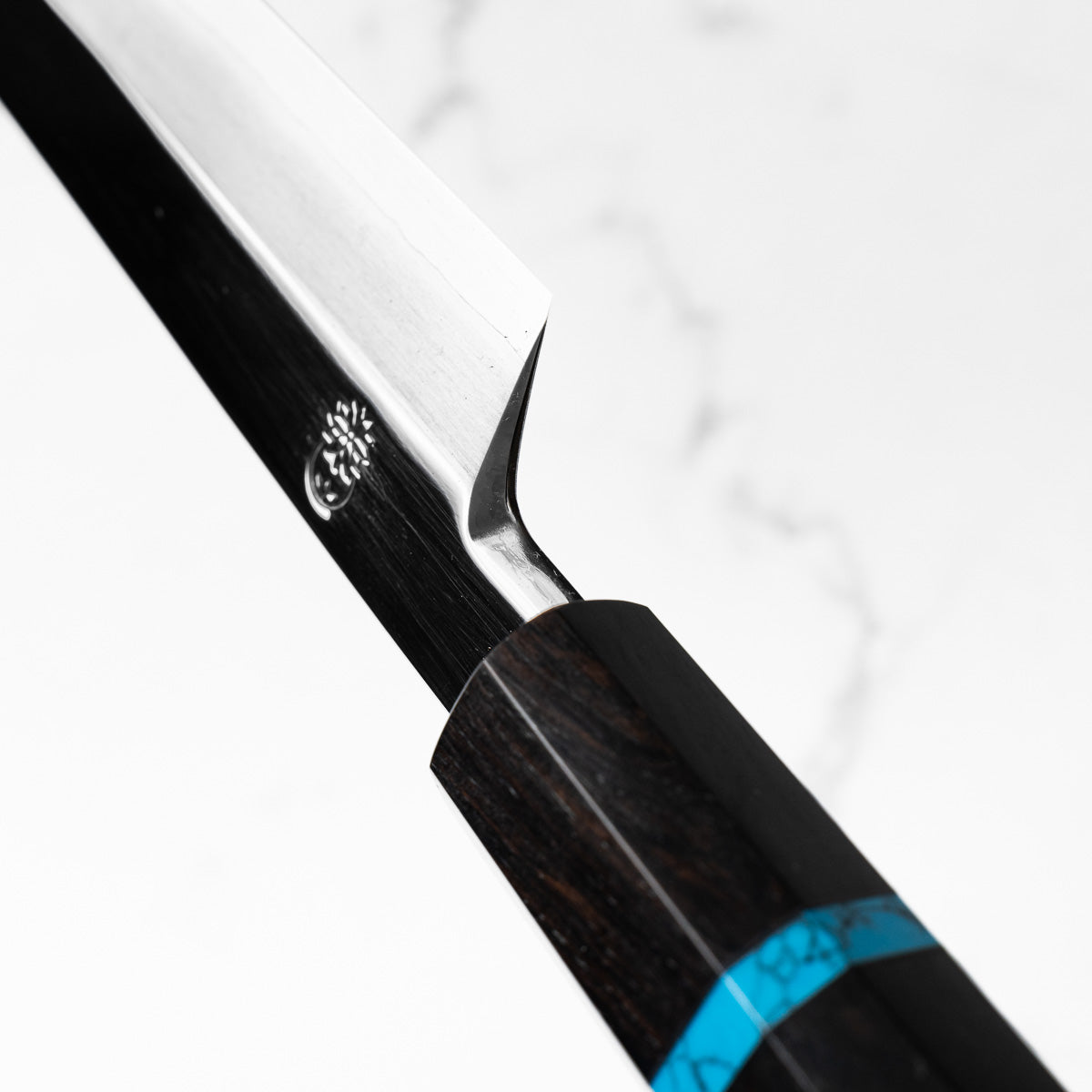 Sakai Kikumori "Choyo" Ginsan Kiritsuke Yanagiba 270mm - Ebony Turquoise