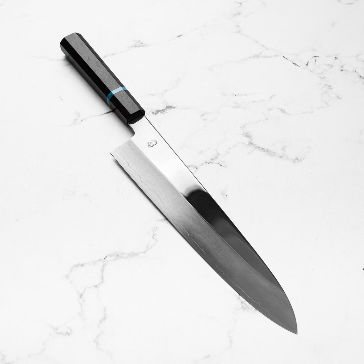 Sakai Kikumori "Choyo" Ginsan Gyuto 270mm - Ebony Turquoise