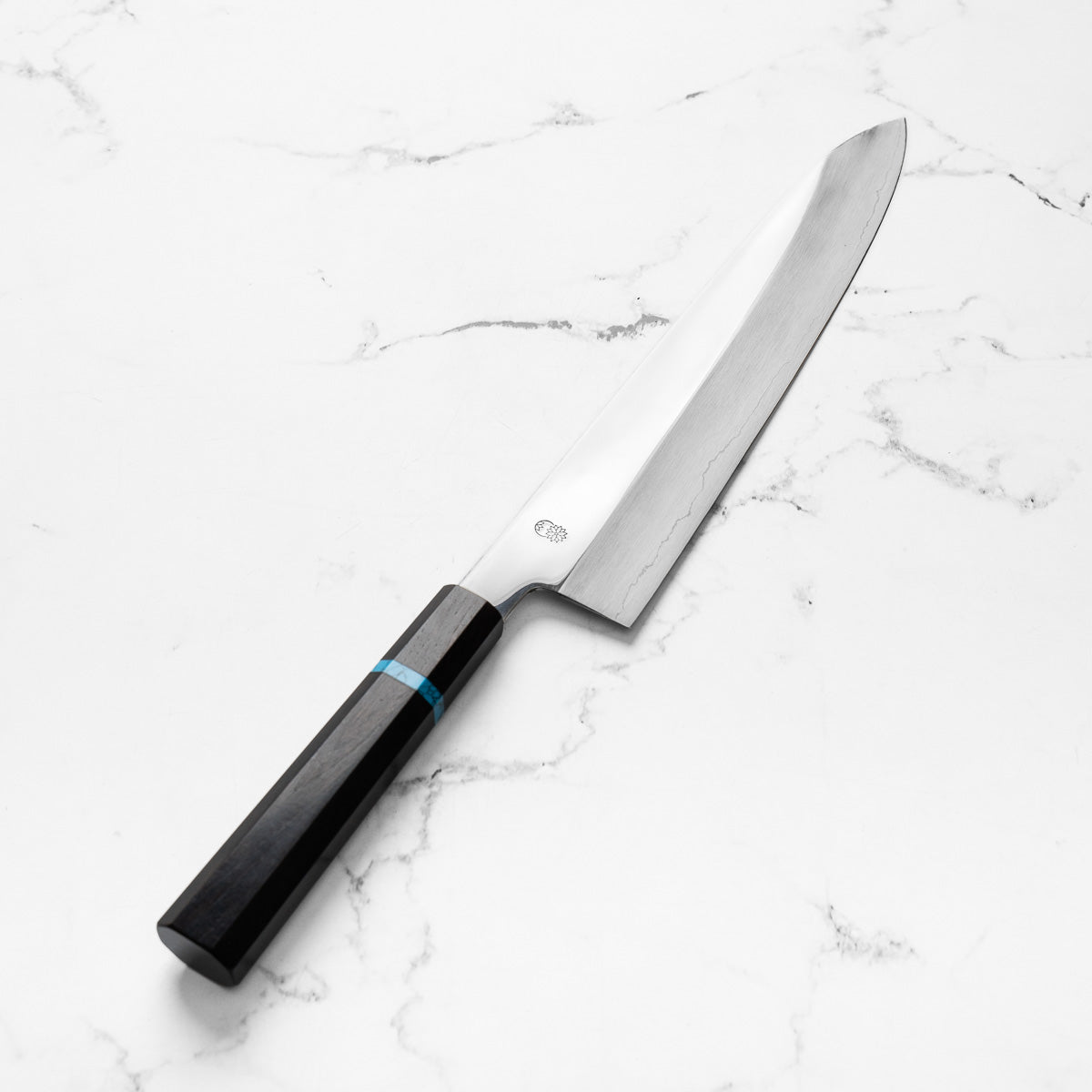 Sakai Kikumori "Choyo" Ginsan Gyuto 270mm - Ebony Turquoise