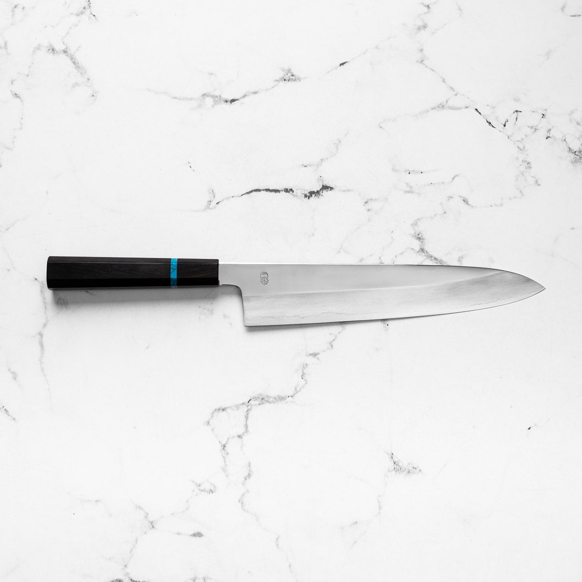 Sakai Kikumori "Choyo" Ginsan Gyuto 270mm - Ebony Turquoise