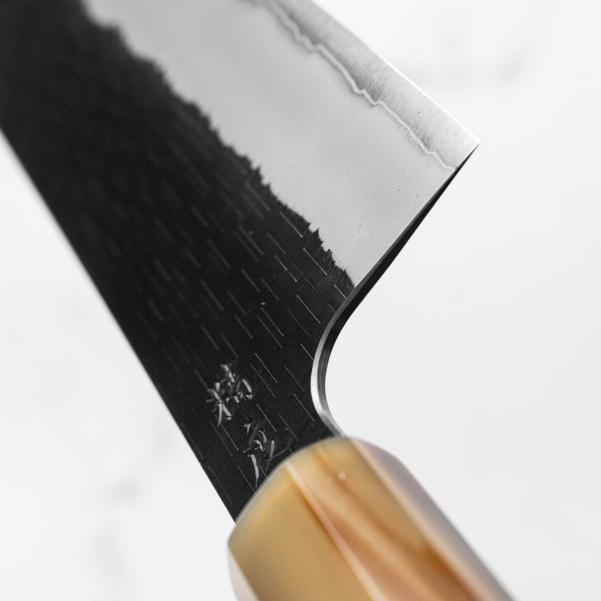 Seido "Aomori" Ginsan Tsuchime Nakiri 180mm - Siamese Rosewood