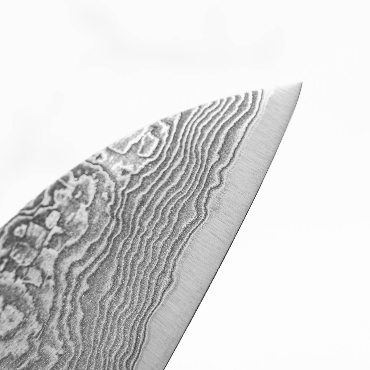 Shigeki Tanaka R2/SG2 Black Damascus Gyuto 180mm - view 9
