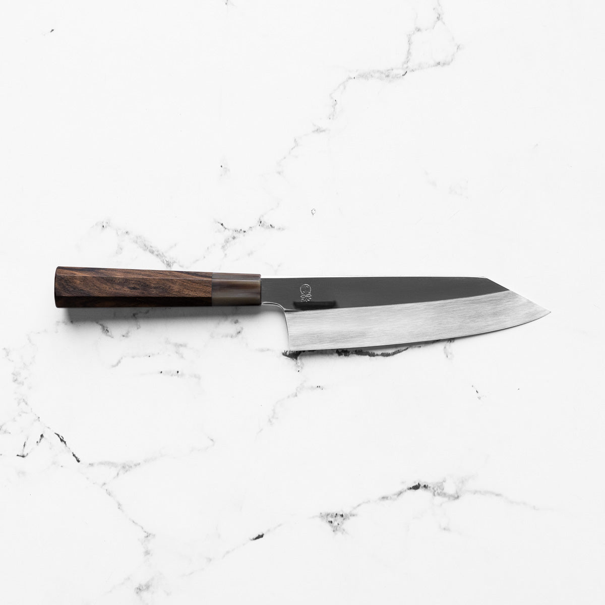 Sakai Kikumori "Choyo" Ginsan Bunka 180mm - Persimmon