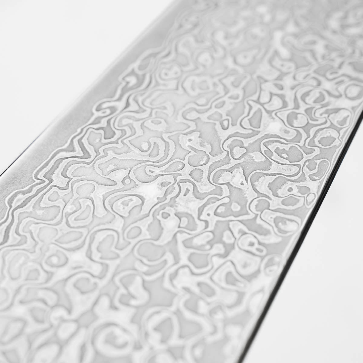 Hatsukokoro Hikari SLD Damascus Kurozome Kiritsuke 205mm - Bubinga