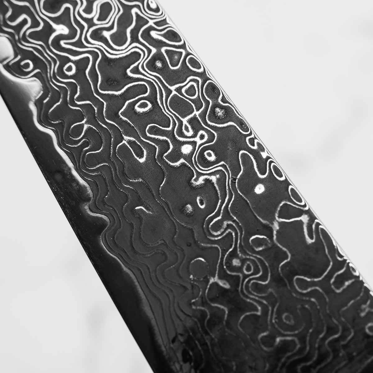 Hatsukokoro Ryuhyo Kurozome SG2 Damascus Petty 150mm - Ebony