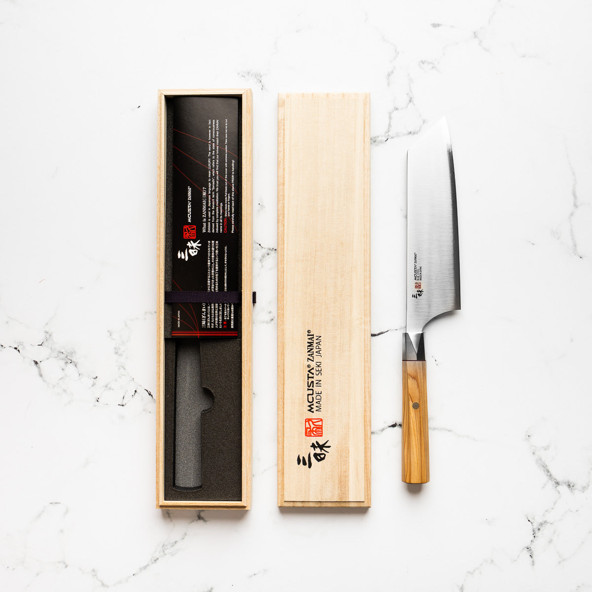 Mcusta Zanmai "Beyond" Blue Super Bunka 180mm