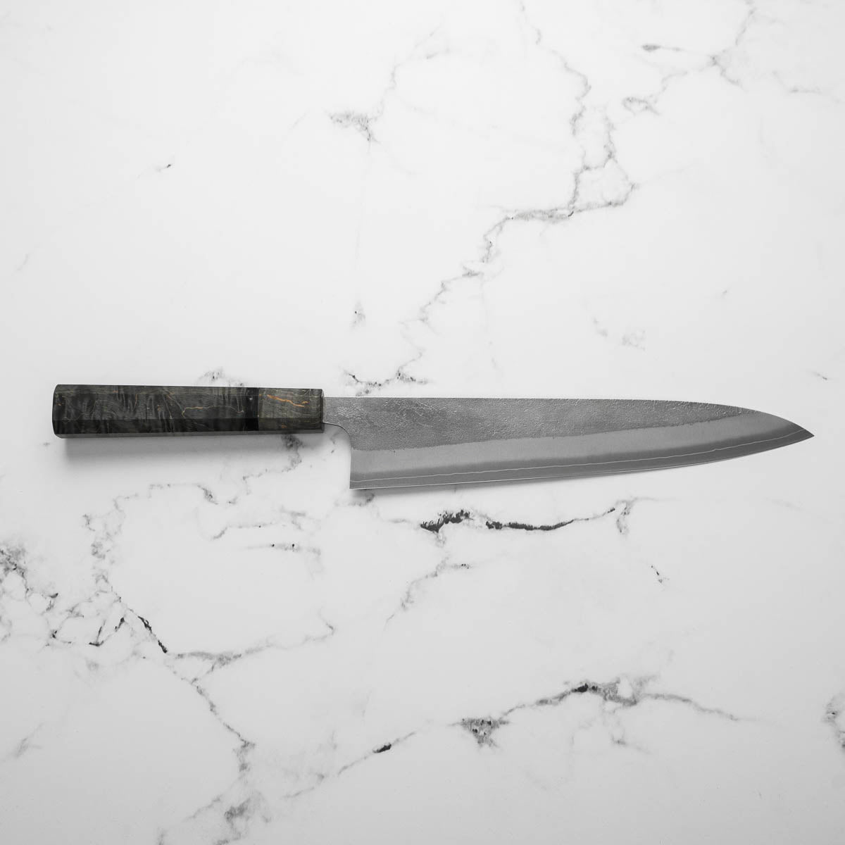 Yoshikane (Hatsukokoro) SKD Nashiji Gyuto 240mm - Dark Maple