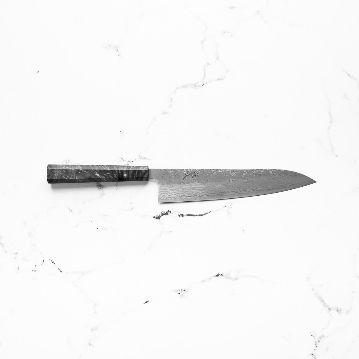 Tsunehisa Swedish Stainless Washiji Gyuto 210mm - Dark Maple