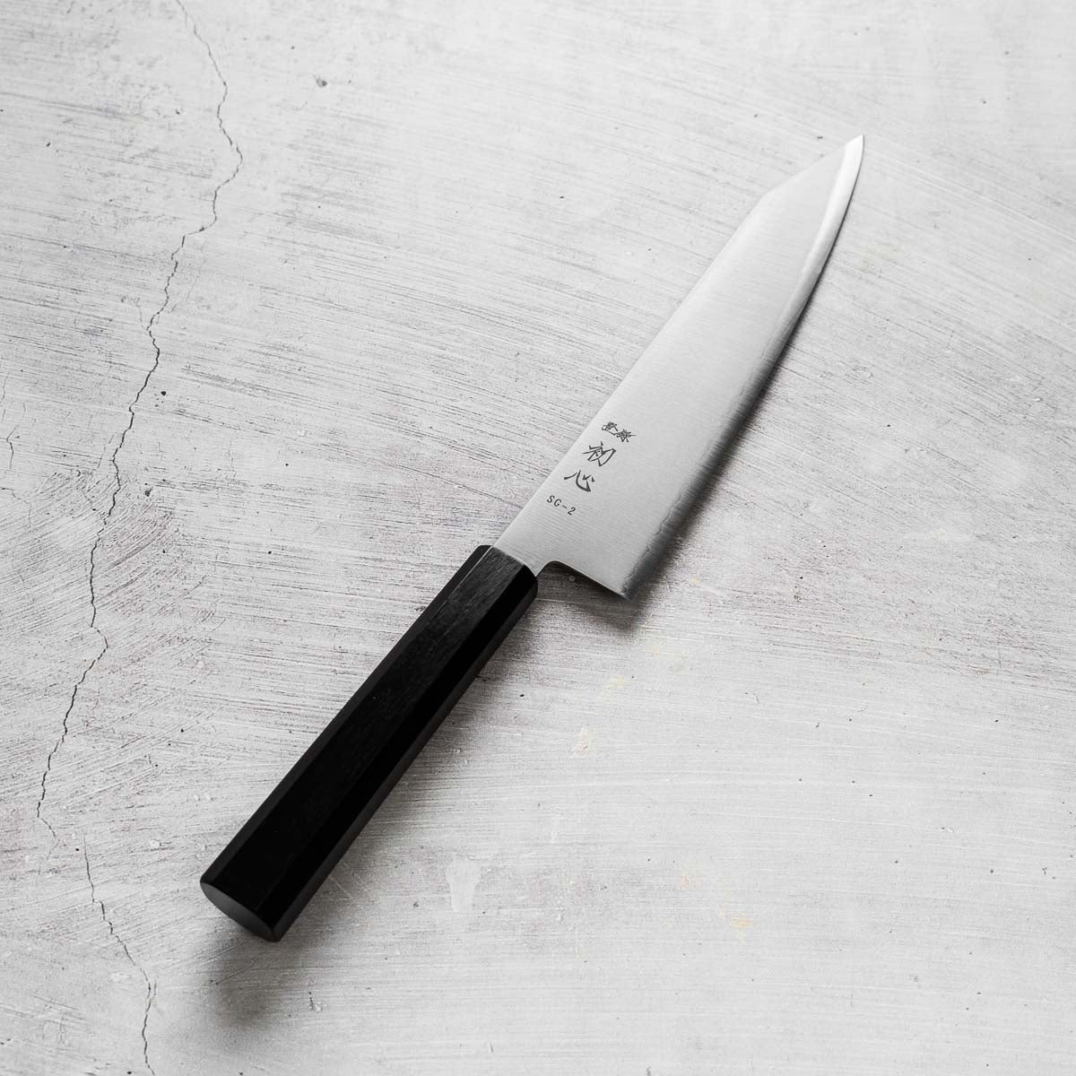 Hatsukokoro Hayabusa SG2 Kiritsuke 210mm - Mono Ebony