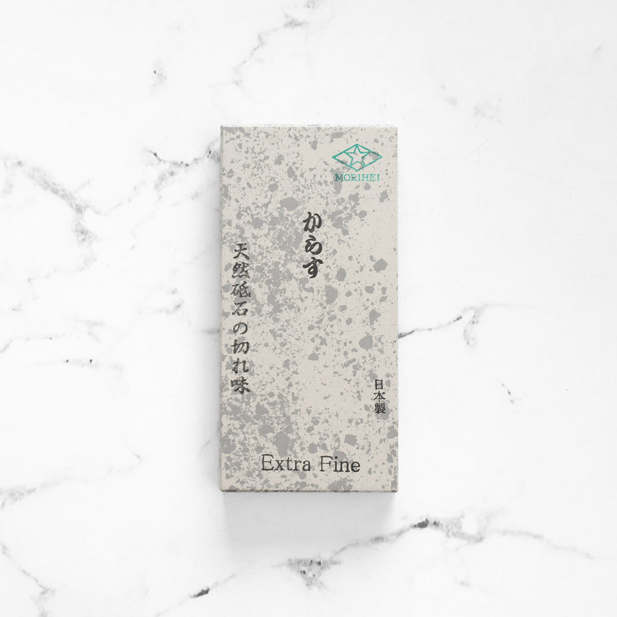 Morihei Hishiboshi 12000 Grit 'Karasu' Whetstone - Razor Size