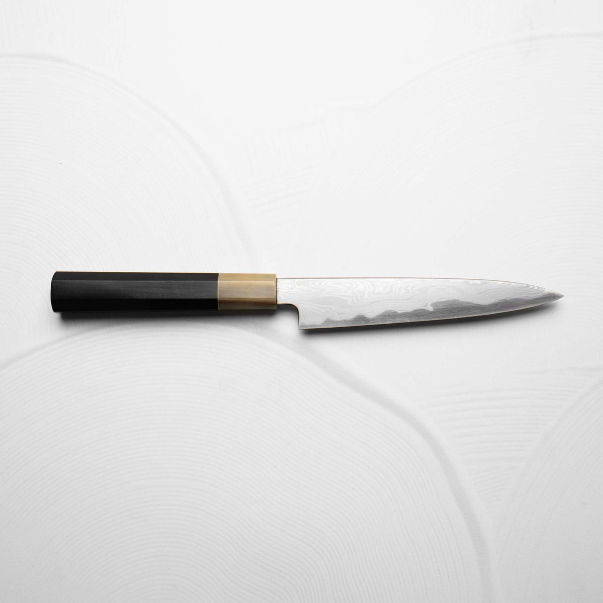 Nakagawa x Myojin Blue 1 Damascus Kasumi Petty 150mm - Ebony & Blonde
