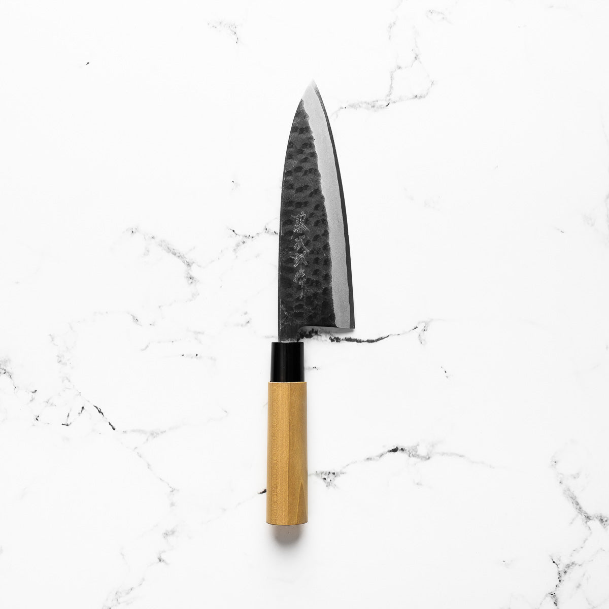 Tojiro Shirogami Tsuchime Deba 180mm - blade detail