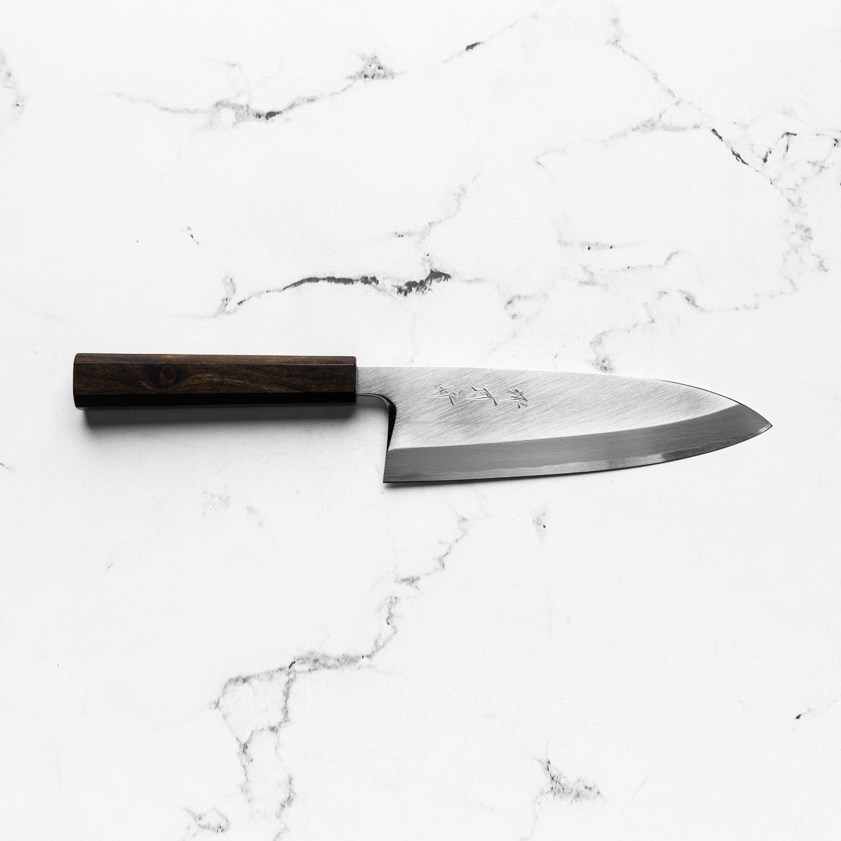 Sakai Kikumori Shironiko Deba 180mm - Mono Bubinga