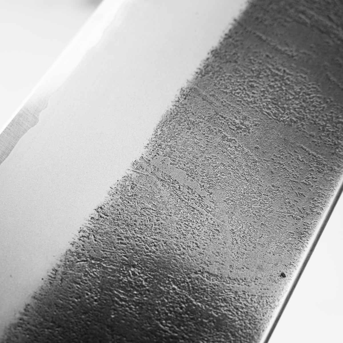 Wakui White 2 Stainless Clad Nashiji Santoku 165mm