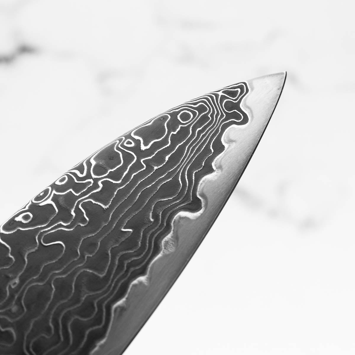 Hatsukokoro Ryuhyo Kurozome SG2 Damascus Gyuto 210mm - Ebony