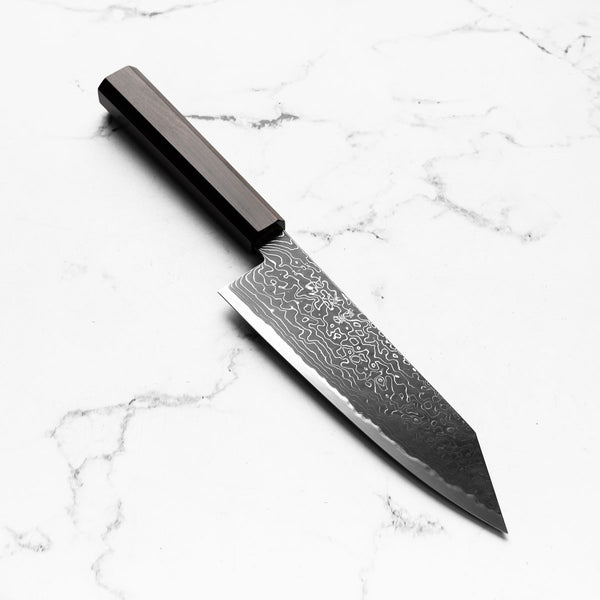 Hatsukokoro Ryuhyo Kurozome SG2 Damascus Bunka 180mm - Ebony