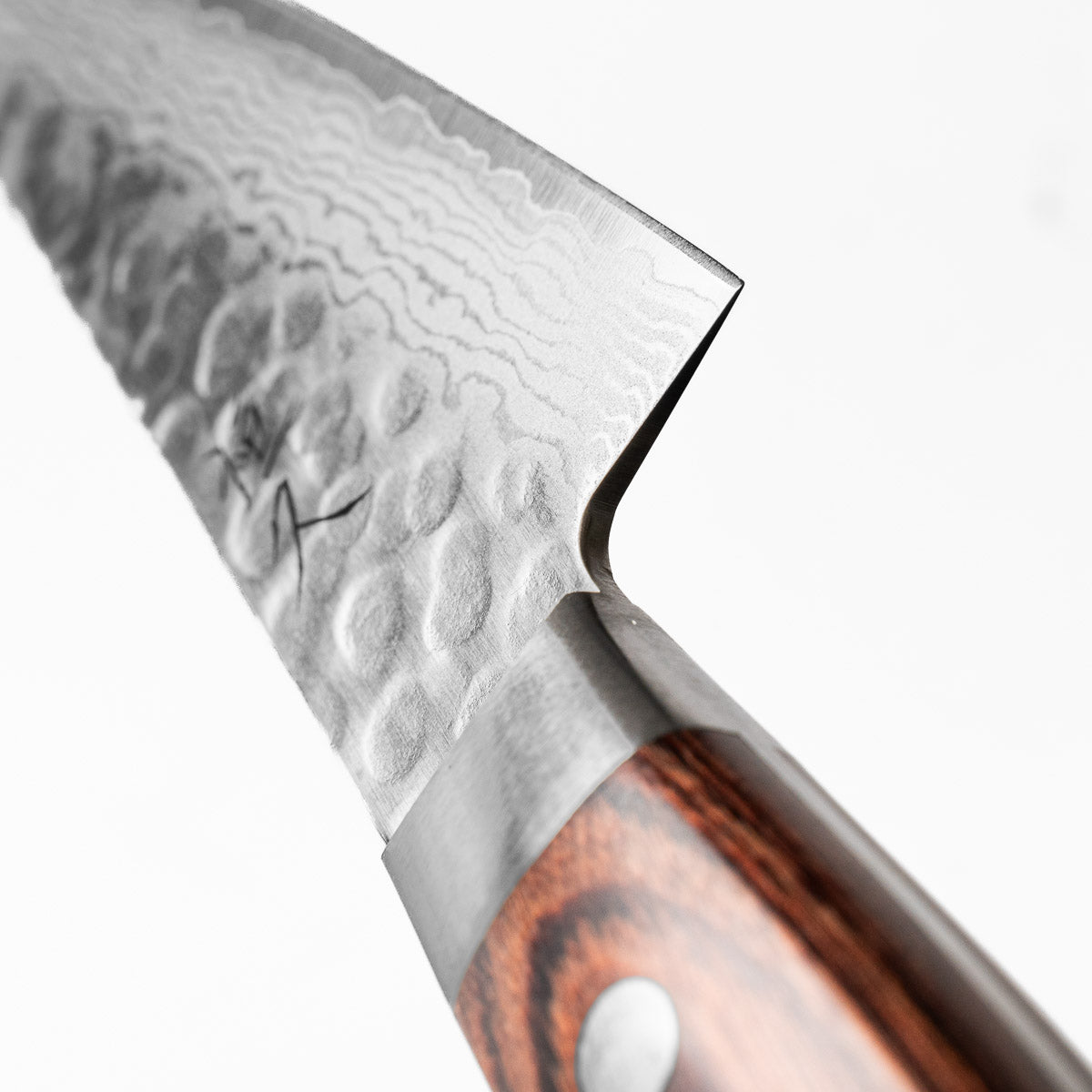 Tsunehisa VG10 Damascus Tsuchime Honesuki 150mm