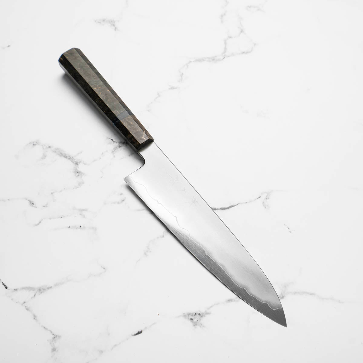 Tetsujin Hamono Ginsan Kasumi Gyuto 210mm - Dark Maple – Chef's Edge