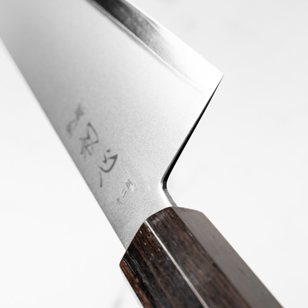 Hatsukokoro Kaijin Blue 2 Stainless Clad Santoku 180mm - Mono Ebony