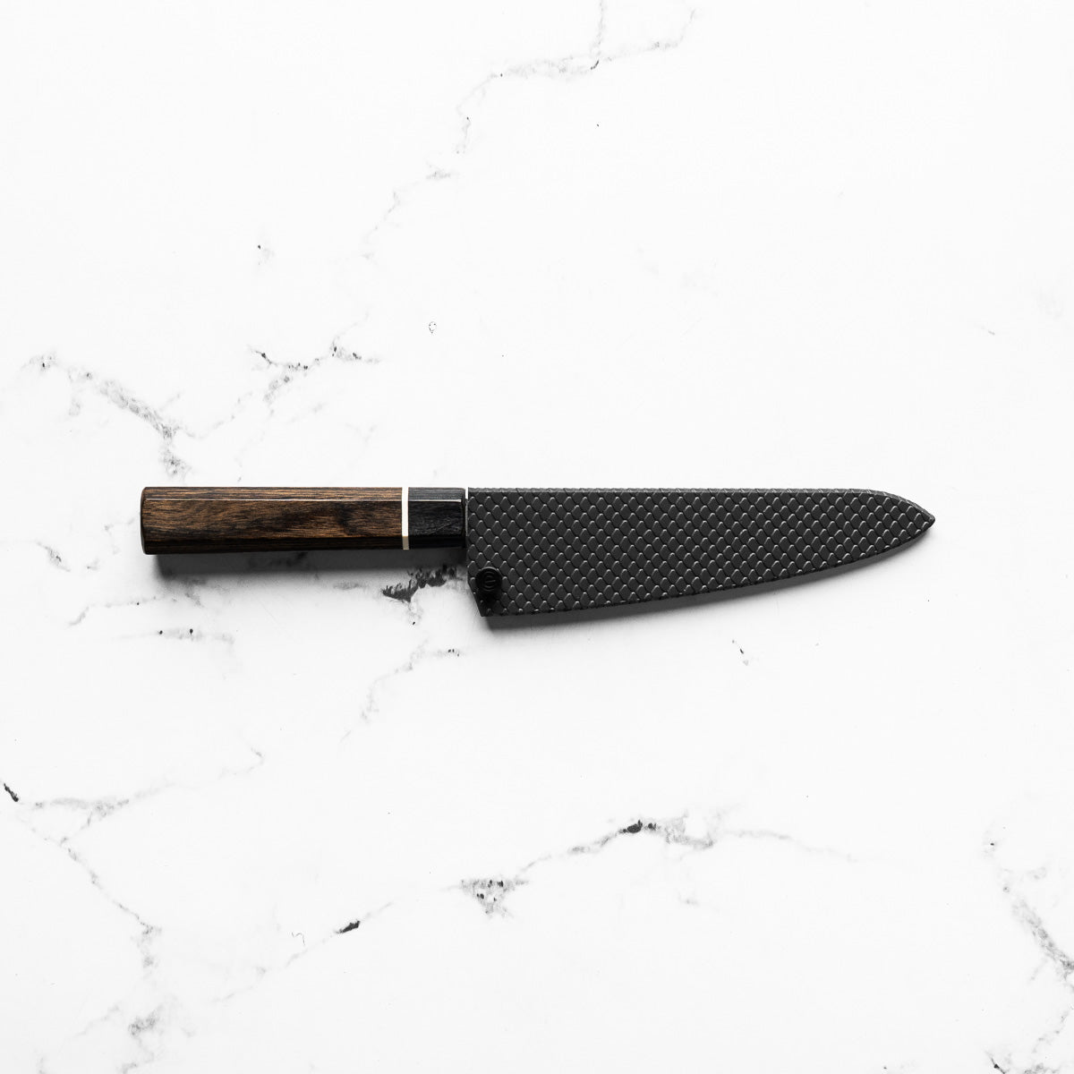 Senzo Black VG10 Damascus Small Santoku 143mm