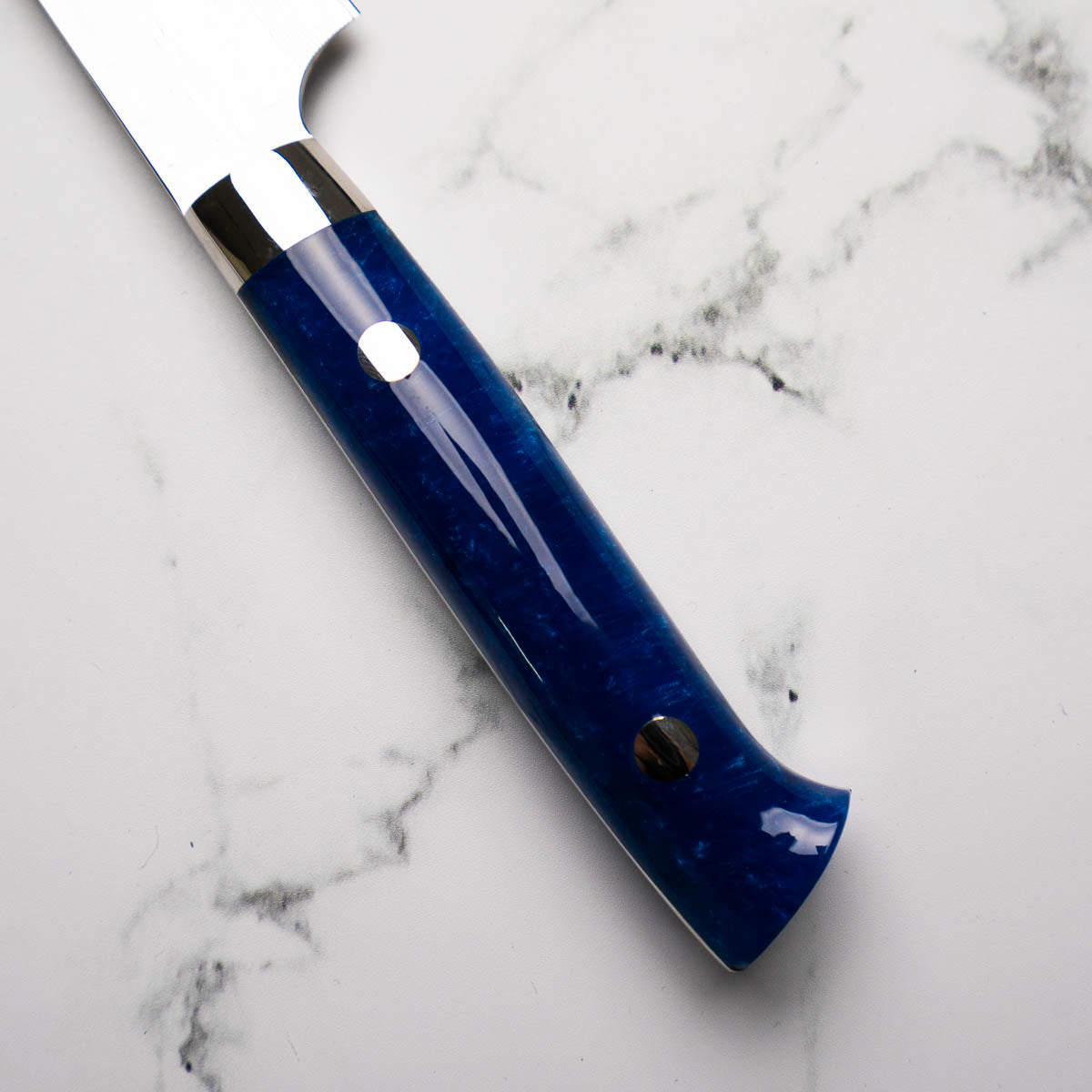 Takeshi Saji VG10 Tsuchime Petty - Blue Acrylic