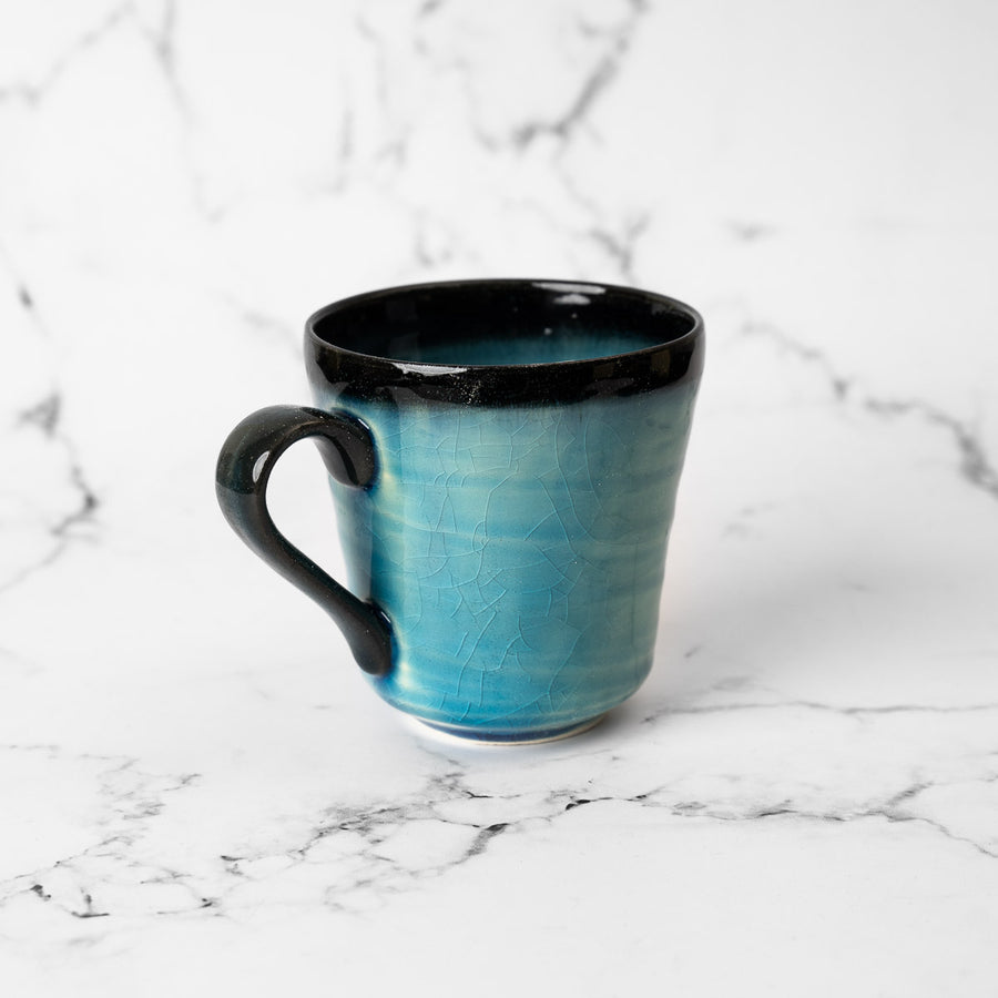 Mug - Cracked Blue Glaze