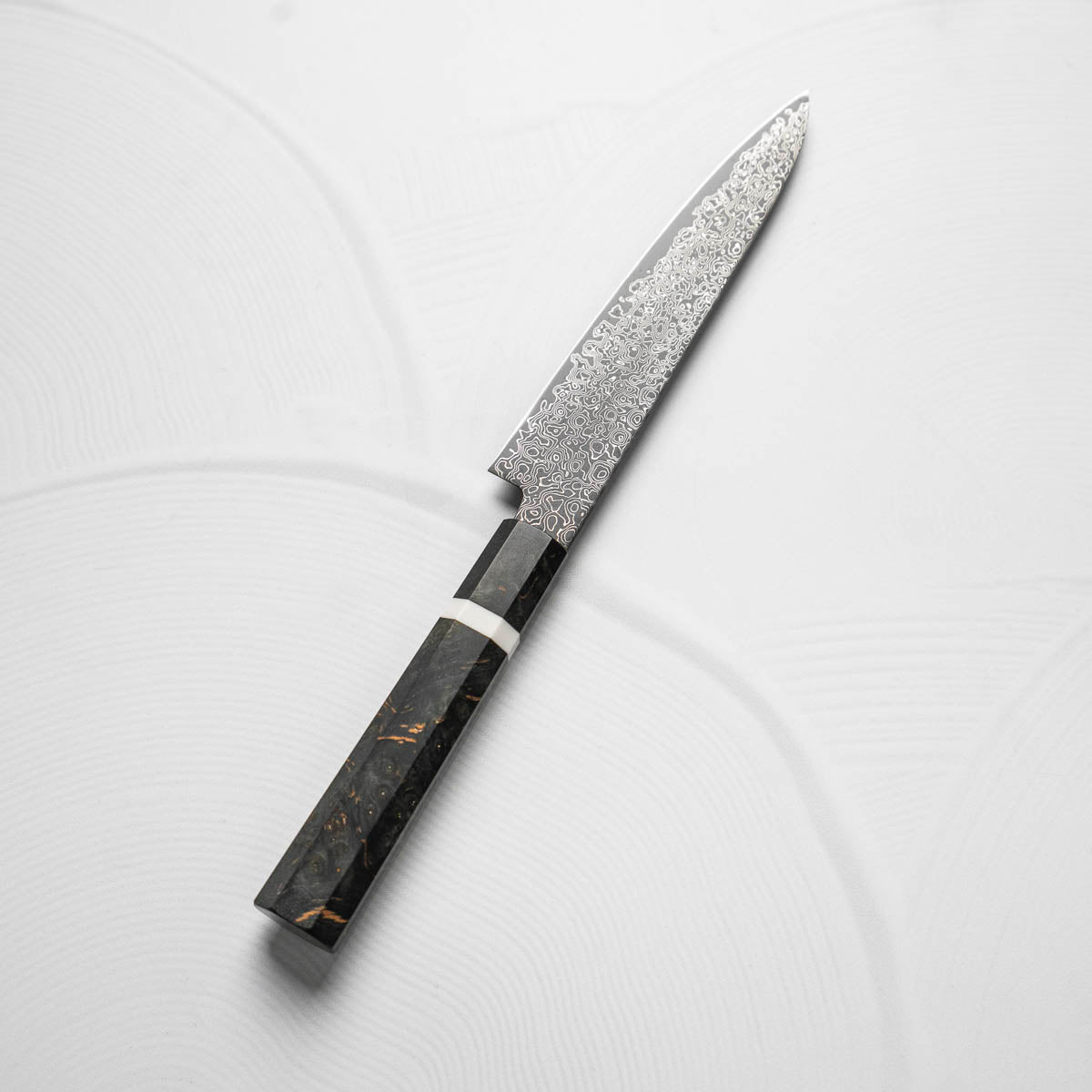 Hatsukokoro Saihyo SG2 Black Damascus Petty 150mm - Maple