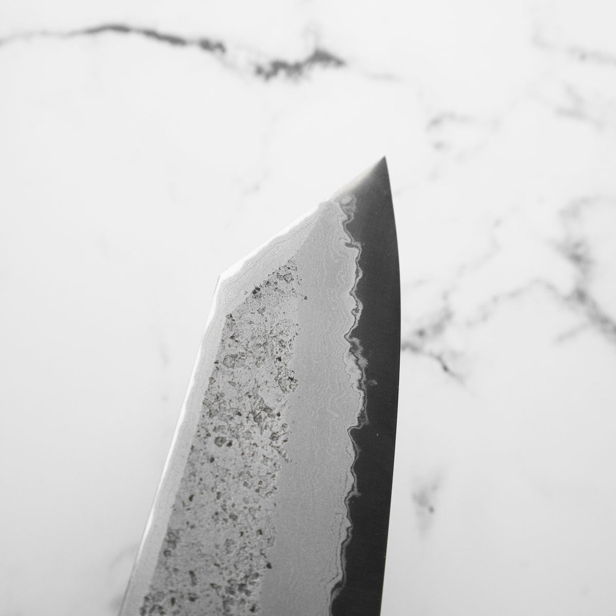 Hatsukokoro Ryusui Blue 2 Damascus Kiritsuke Gyuto 210mm - Dark Maple