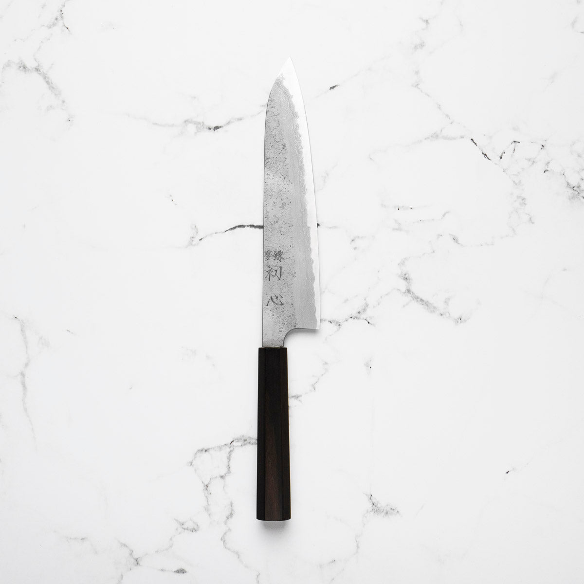 Hatsukokoro Ryusui Blue 2 Damascus Gyuto 240mm - Ebony