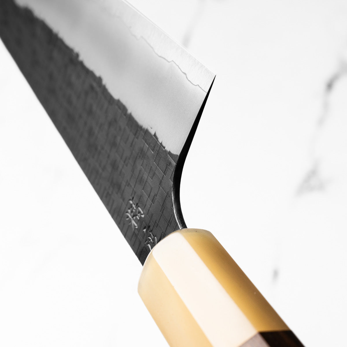 Seido "Aomori" Ginsan Tsuchime Gyuto 210mm - Siamese Rosewood