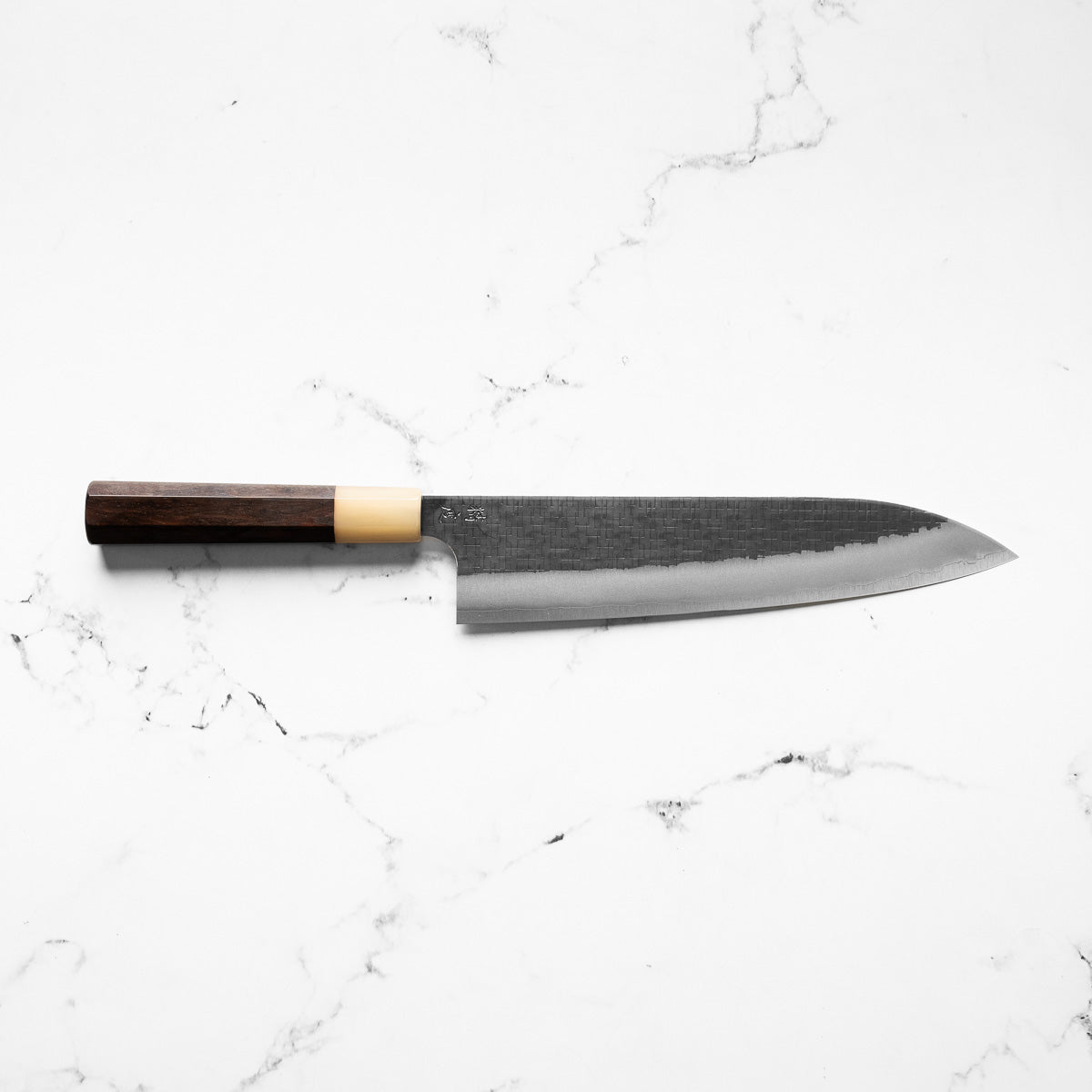 Seido "Aomori" Ginsan Tsuchime Gyuto 240mm - Siamese Rosewood