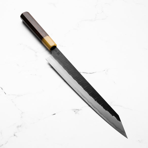 Seido "Aomori" Ginsan Tsuchime Kiritsuke Sujihiki 270mm - Siamese Rosewood