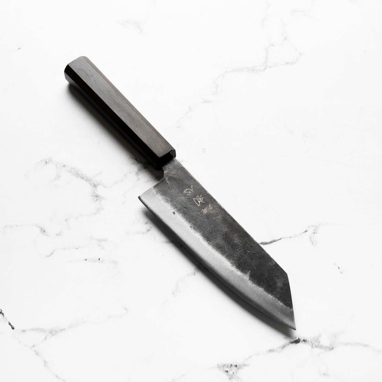 Hatsukokoro Kurogane Blue 2 Bunka 165mm - Ebony – Chef's Edge